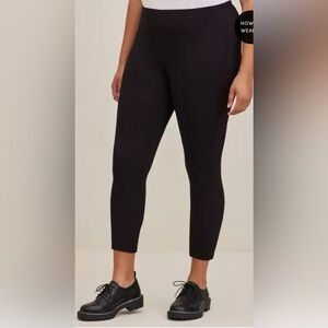 Torrid Crop Black Leggings